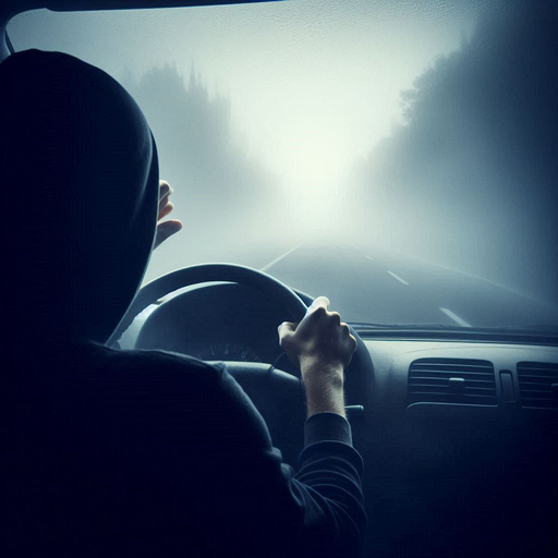 Autofahrer im Nebel